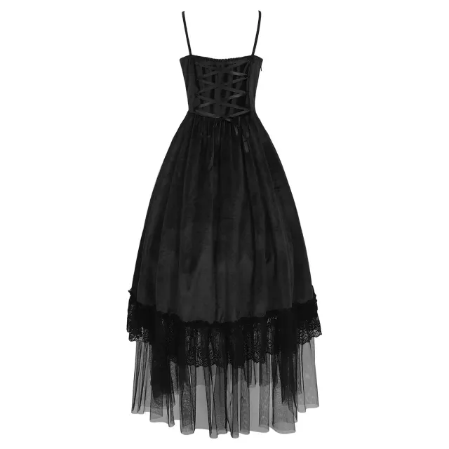 Women's Gothic Renaissance Pearl Cami Dress Cosplay Set detail 1