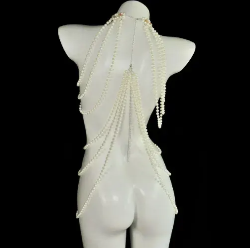 Women's Gothic Renaissance Pearl Cami Dress Cosplay Set detail 6