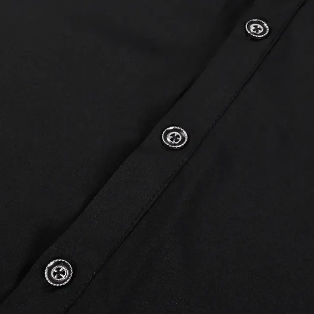 Gothic Ruffled Stand-Collar Tie Shirt for Stage Costume detail 20