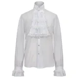Ruffled Shirt - White