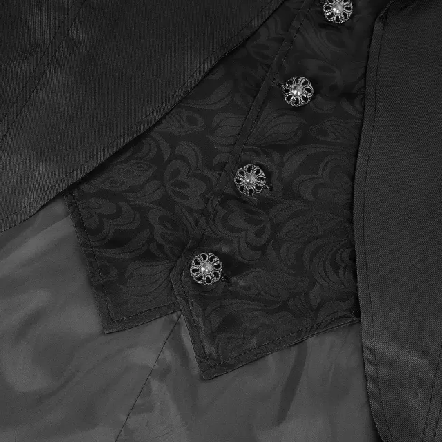 Gothic Tailcoat Cosplay Suit for Halloween Vampire Costume detail 10