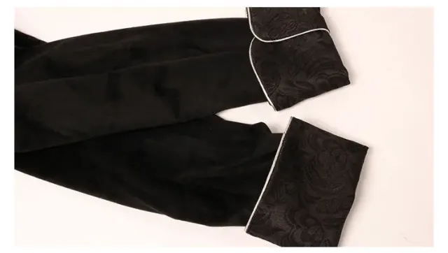 Gothic Velvet Tailcoat Medieval Cosplay Stage Costume detail 2