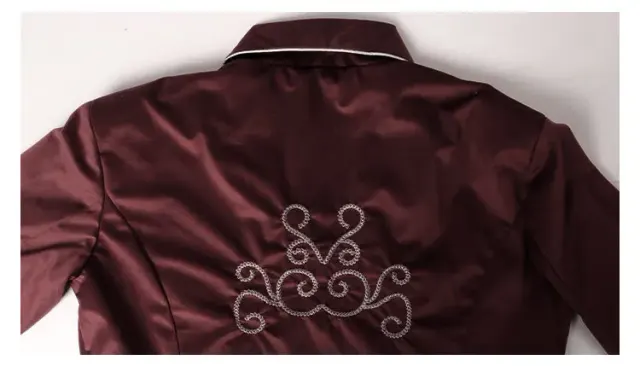 Gothic Velvet Tailcoat Medieval Cosplay Stage Costume detail 6