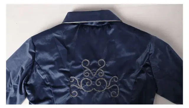 Gothic Velvet Tailcoat Medieval Cosplay Stage Costume detail 12