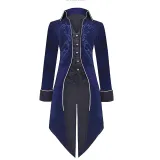 Velvet Tailcoat - Light Blue
