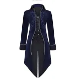 Velvet Tailcoat - Dark Blue