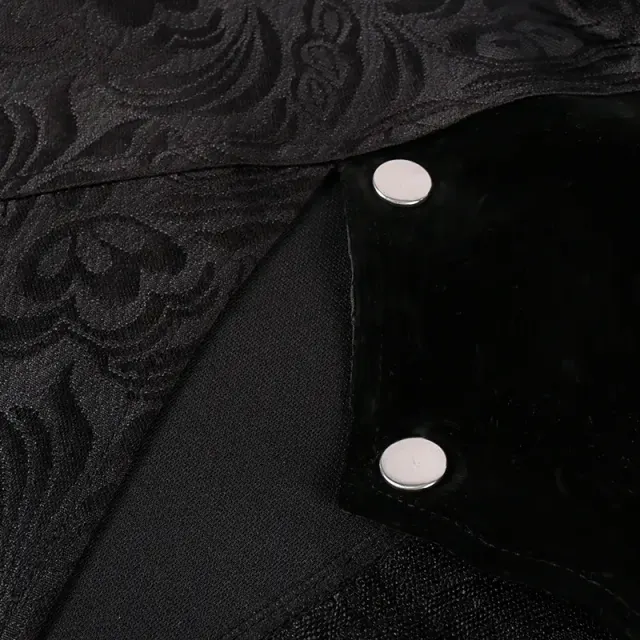 Unisex Halloween Court Gentleman Jacquard Cape Coat detail 6