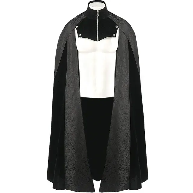 Unisex Halloween Court Gentleman Jacquard Cape Coat detail 10