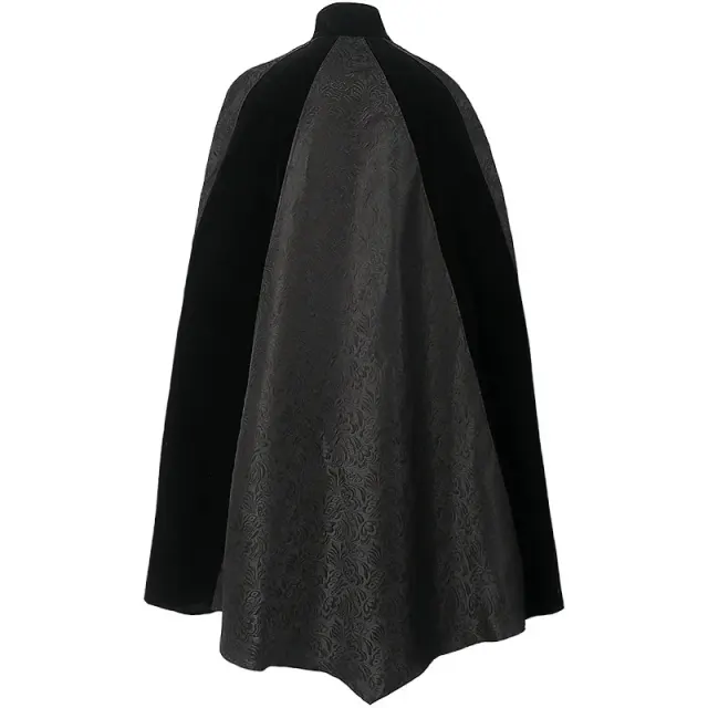 Unisex Halloween Court Gentleman Jacquard Cape Coat detail 12