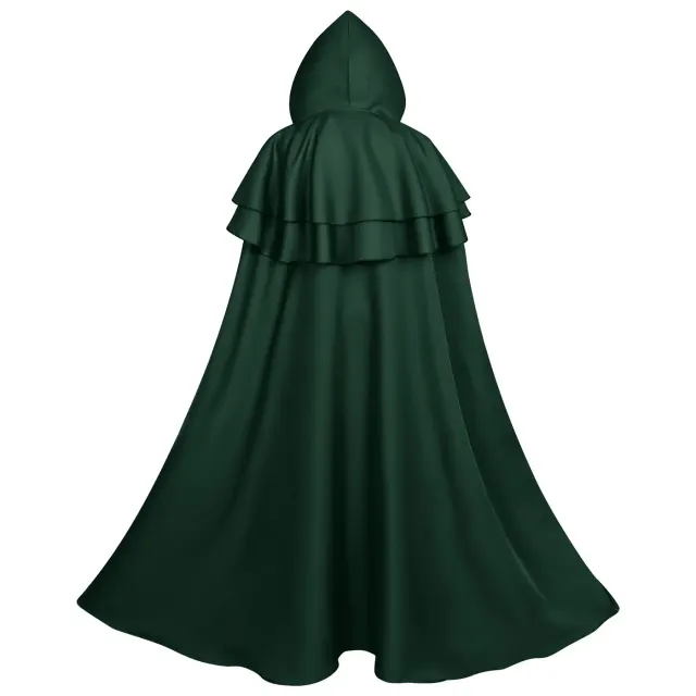 Halloween Dark Chain Hooded Robe Medieval Wizard Priest Costume detail 22