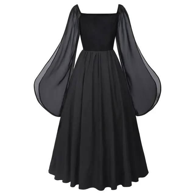 Halloween Fairy Medieval Court Dress with Bell Sleeves detail 2