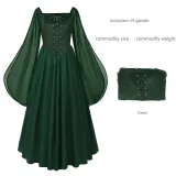 Bell-Sleeve Fairy Dress - Green