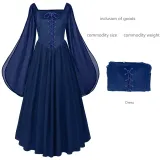 Bell-Sleeve Fairy Dress - Blue