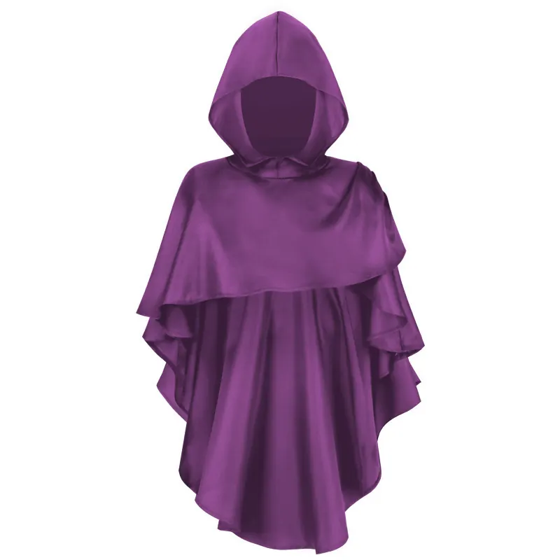 Halloween Grim Reaper Cape Medieval Cosplay Robe for Men detail 6