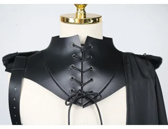 Halloween-Kapuzenrobe Cosplay-Kostüm, mittelalterlicher Fantasy-Umhang Detail 1