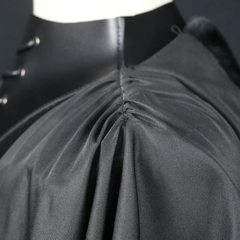 Halloween Hooded Robe Cosplay Costume Medieval Fantasy Cape detail 2