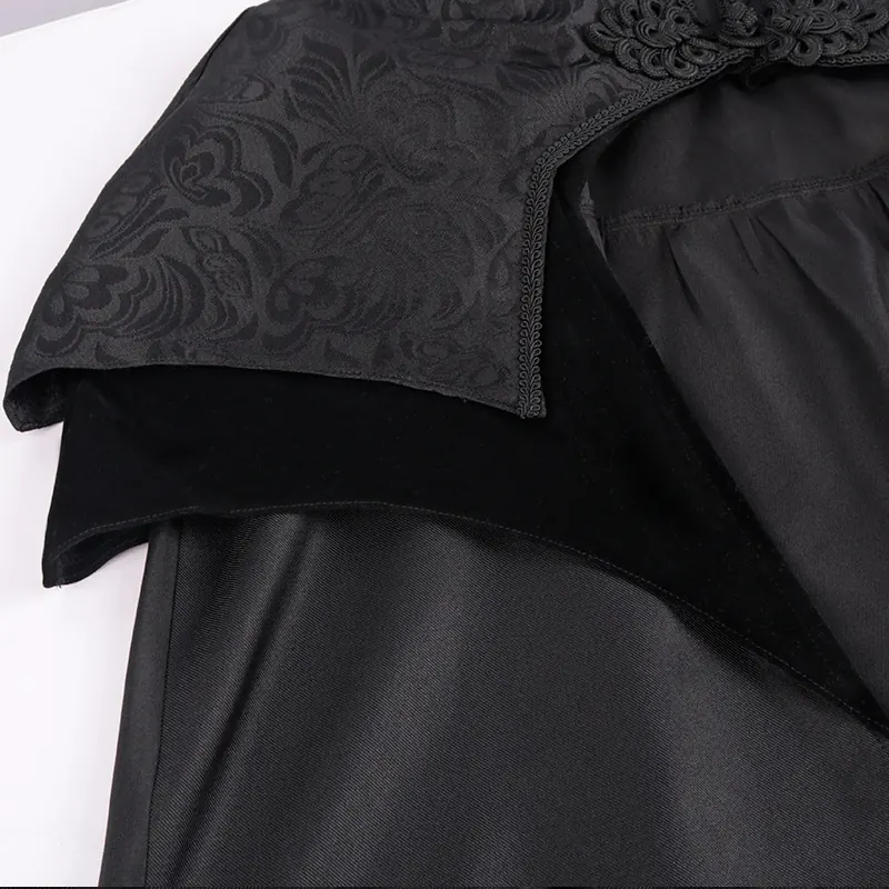 Halloween Hooded Robe Cosplay Costume Medieval Fantasy Cape detail 9
