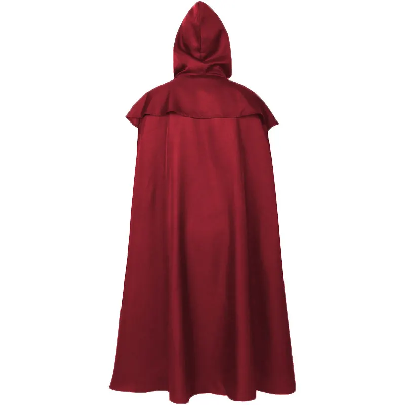 Halloween Hooded Robe Cosplay Costume Medieval Fantasy Cape detail 16
