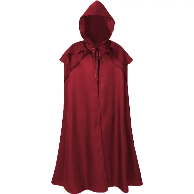 Halloween Hooded Robe Cosplay Costume Medieval Fantasy Cape detail 17