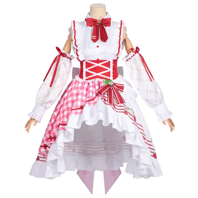 Women's Halloween Lolita Cake Dress Strawberry Stage Cosplay detail 2