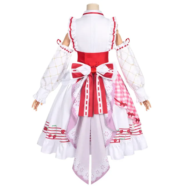 Women's Halloween Lolita Cake Dress Strawberry Stage Cosplay detail 4
