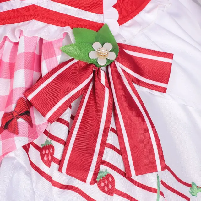 Women's Halloween Lolita Cake Dress Strawberry Stage Cosplay detail 7