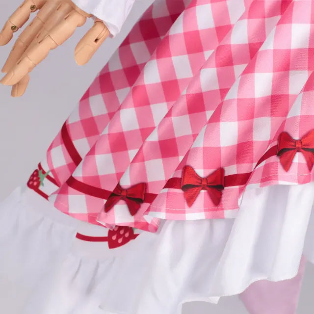 Women's Halloween Lolita Cake Dress Strawberry Stage Cosplay detail 8