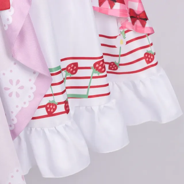 Women's Halloween Lolita Cake Dress Strawberry Stage Cosplay detail 9
