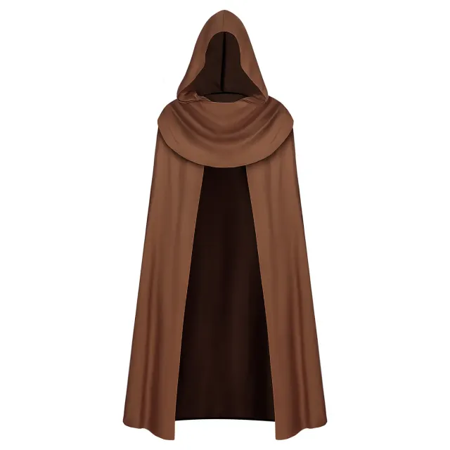 Halloween Medieval Hooded Cloak Renaissance Cosplay Costume detail 1