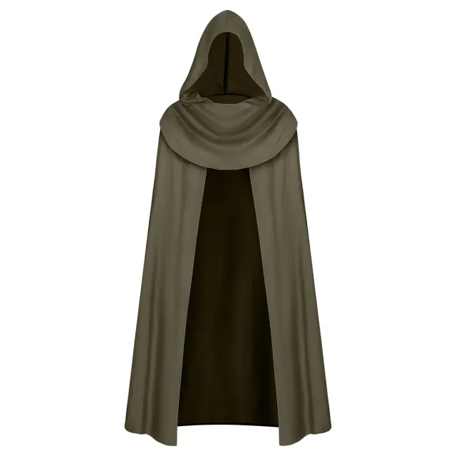 Halloween Medieval Hooded Cloak Renaissance Cosplay Costume detail 11
