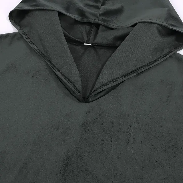 Halloween Medieval Hooded Velvet Robe Wizard Cosplay Costume detail 19