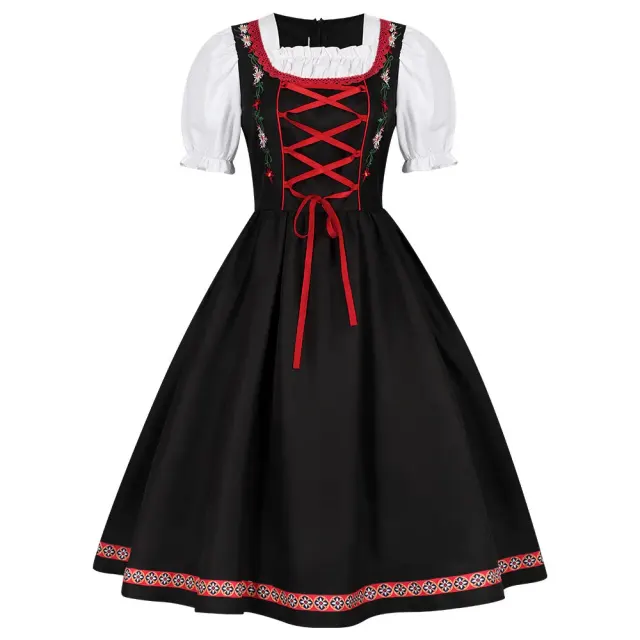 Halloween-Oktoberfest-Bierkleid mit Stickerei als Cosplay-Kostüm Detail 3