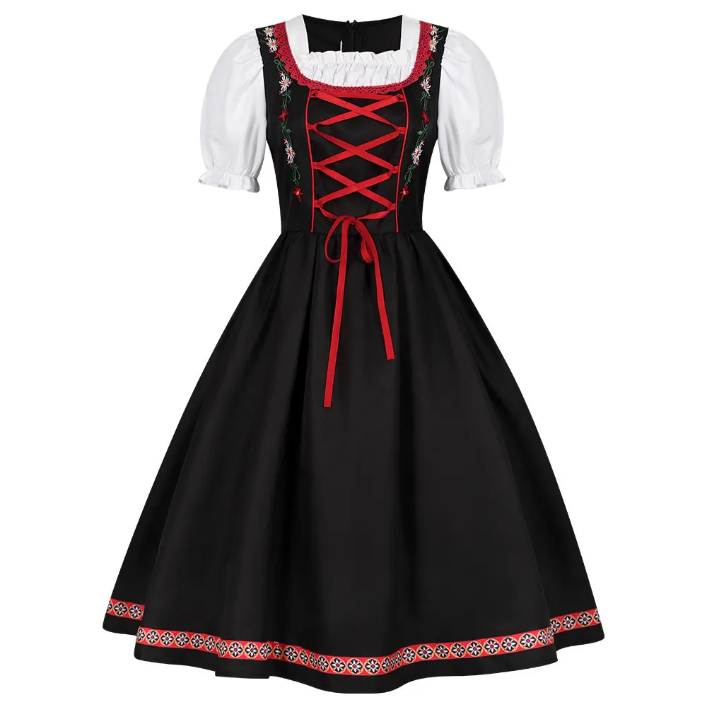 Halloween Oktoberfest Embroidered Beer Dress Cosplay Costume detail 3