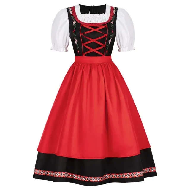 Halloween-Oktoberfest-Bierkleid mit Stickerei als Cosplay-Kostüm Detail 4