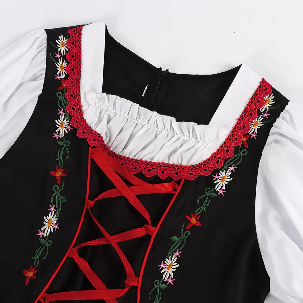 Halloween Oktoberfest Embroidered Beer Dress Cosplay Costume detail 7