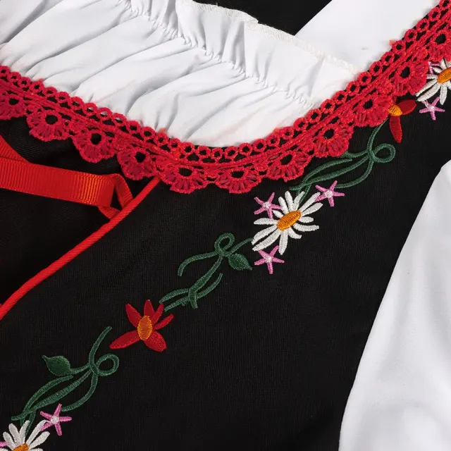 Halloween-Oktoberfest-Bierkleid mit Stickerei als Cosplay-Kostüm Detail 8