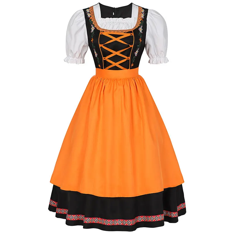 Halloween Oktoberfest Embroidered Beer Dress Cosplay Costume detail 13