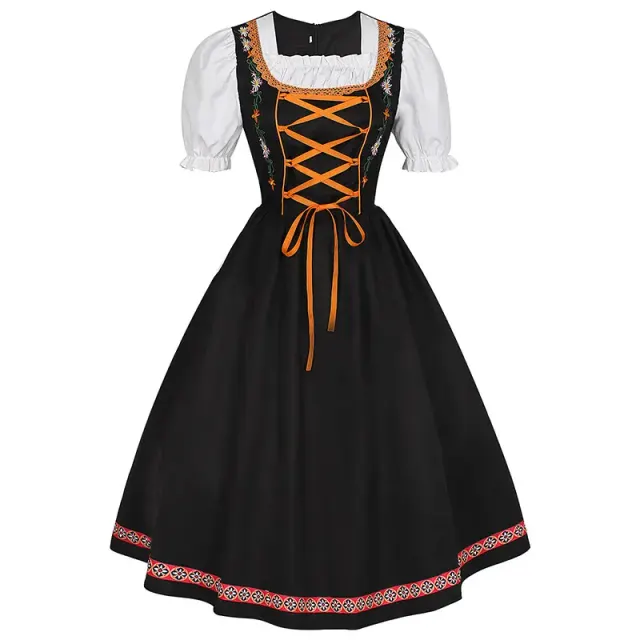 Halloween-Oktoberfest-Bierkleid mit Stickerei als Cosplay-Kostüm Detail 14