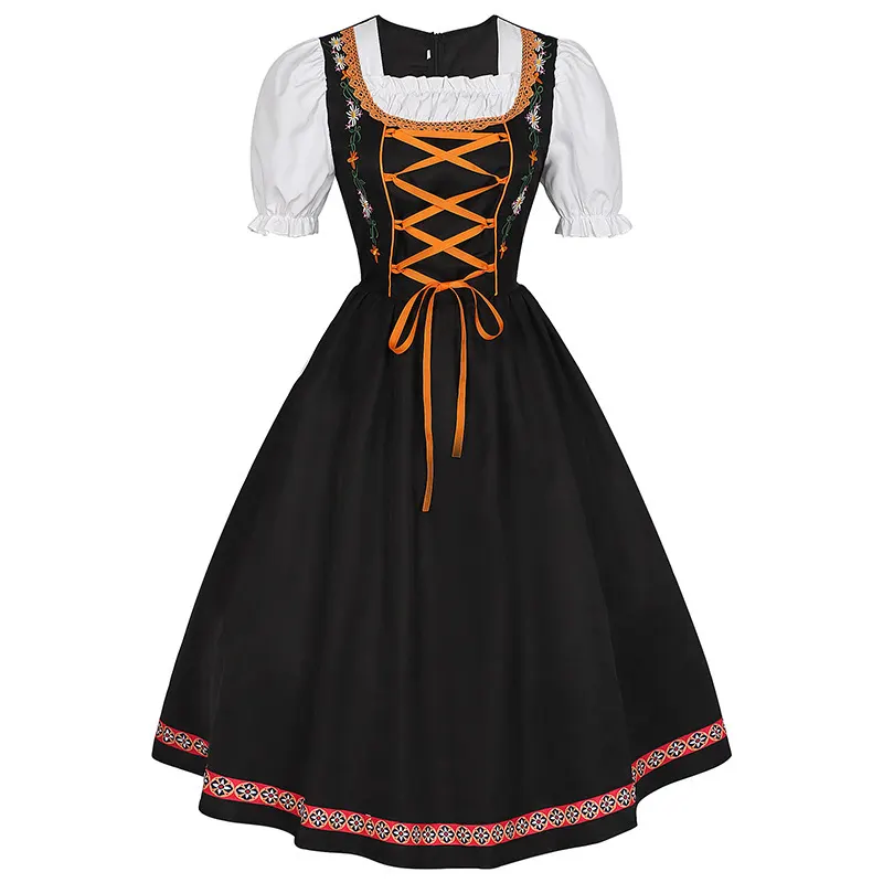 Halloween Oktoberfest Embroidered Beer Dress Cosplay Costume detail 14