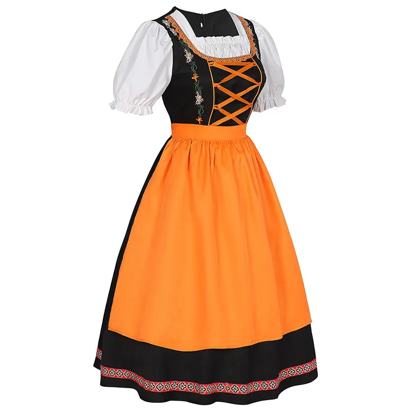 Halloween Oktoberfest Embroidered Beer Dress Cosplay Costume detail 15
