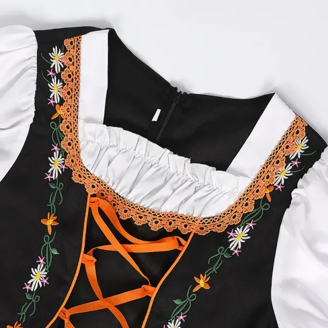 Halloween-Oktoberfest-Bierkleid mit Stickerei als Cosplay-Kostüm Detail 17