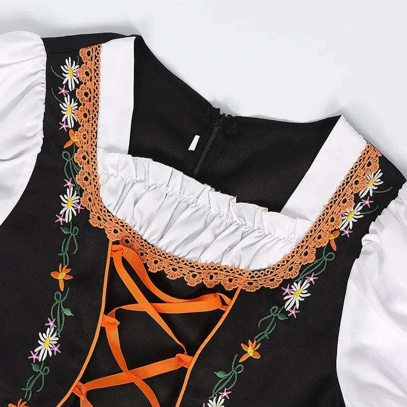 Halloween Oktoberfest Embroidered Beer Dress Cosplay Costume detail 17