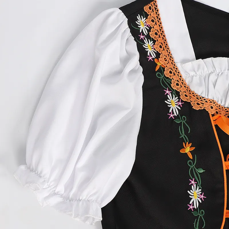 Halloween Oktoberfest Embroidered Beer Dress Cosplay Costume detail 21