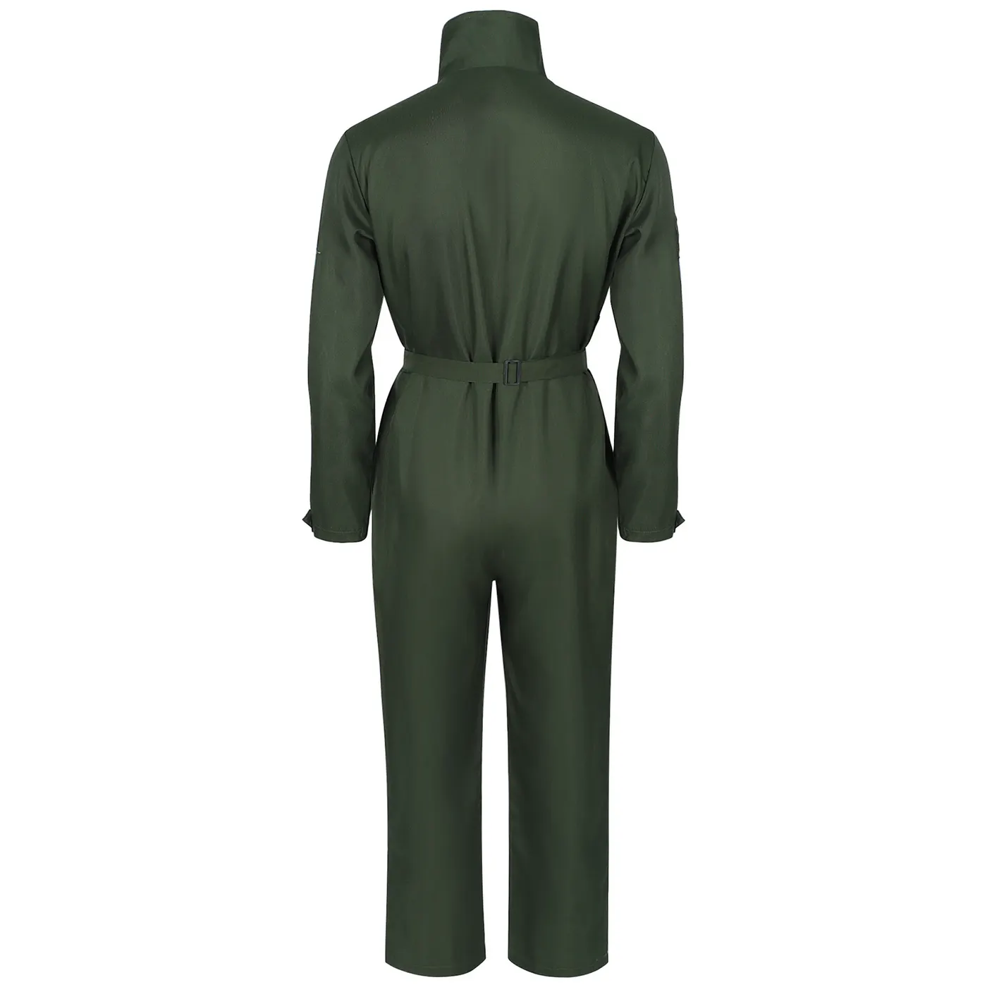 Halloween Pilot Jumpsuit Costume with Belt for Cosplay and Parties detail 2