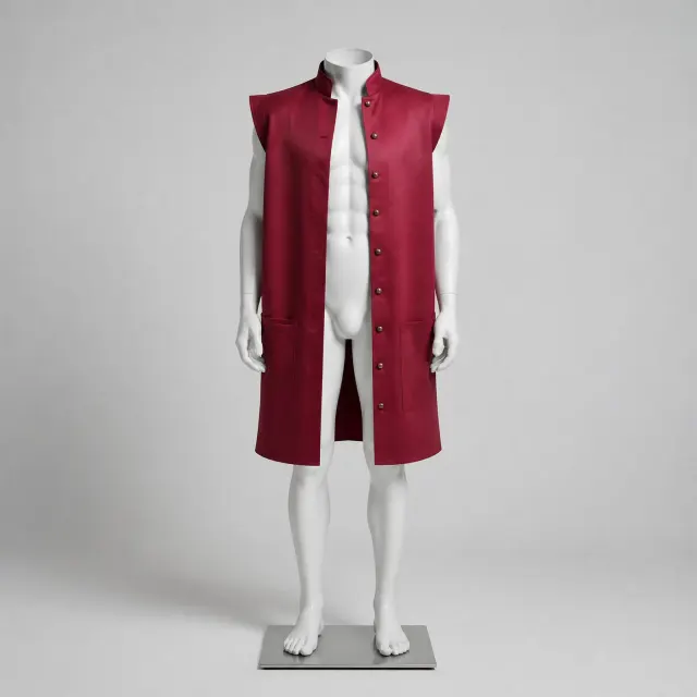 Halloween Pirate Vest Medieval Renaissance Sleeveless Cosplay Costume detail 1