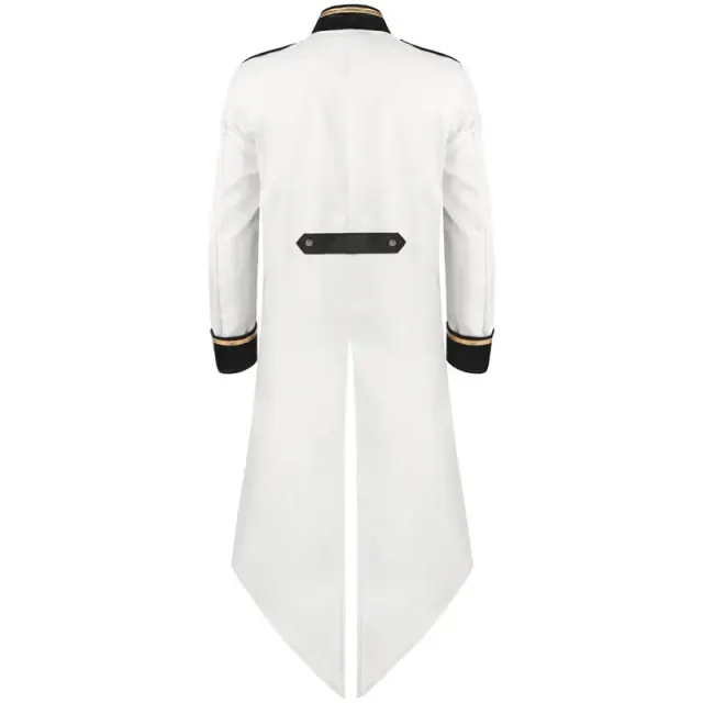 Halloween Punk Tailcoat Medieval Cosplay Stage Costume detail 3