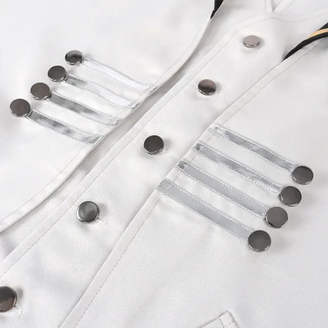 Halloween Punk Tailcoat Medieval Cosplay Stage Costume detail 5