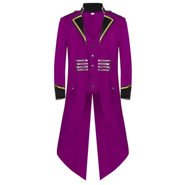 Halloween Punk Tailcoat Medieval Cosplay Stage Costume detail 10