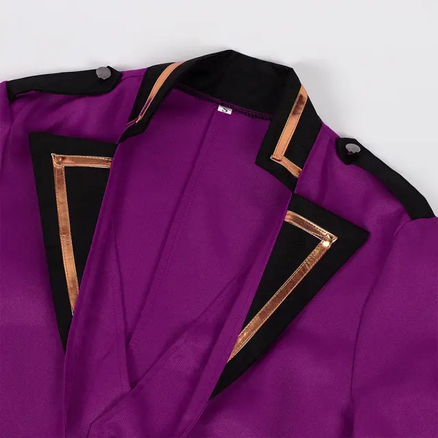 Halloween Punk Tailcoat Medieval Cosplay Stage Costume detail 12