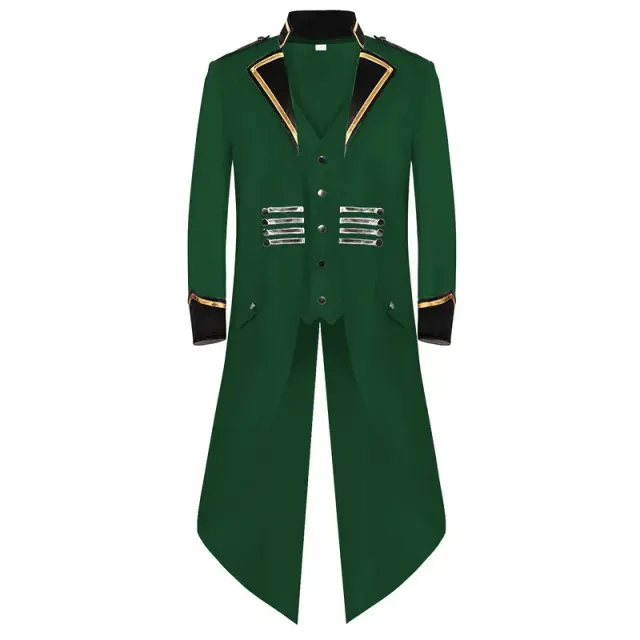 Halloween Punk Tailcoat Medieval Cosplay Stage Costume detail 17